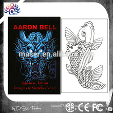 32 Pages A3 tattoo flash book, novelty stencil tattoo sketch book